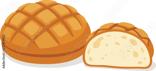 chocolate easter egg with cake