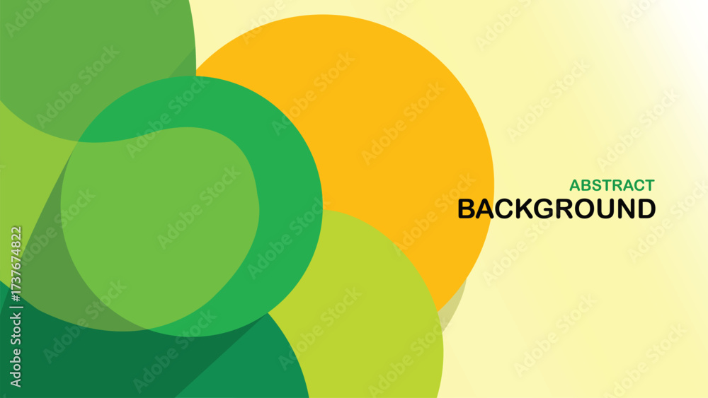 Fototapeta premium Abstract Colorful Geometric Background with Overlapping Circles