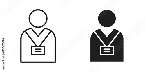 Tourist Guide icon art in black and white