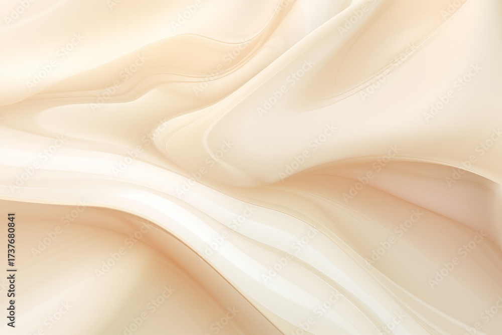 Obraz premium Abstract wave background of light beige and white colors