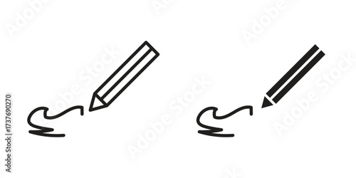 Write icon art in black and white