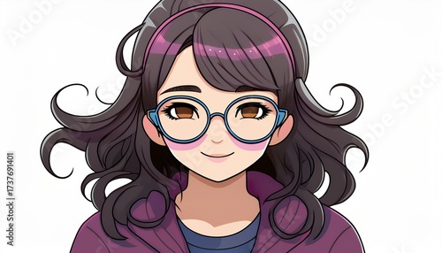 メガネの女性