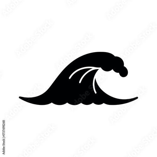 Wave Icon – Ocean Water Illustration