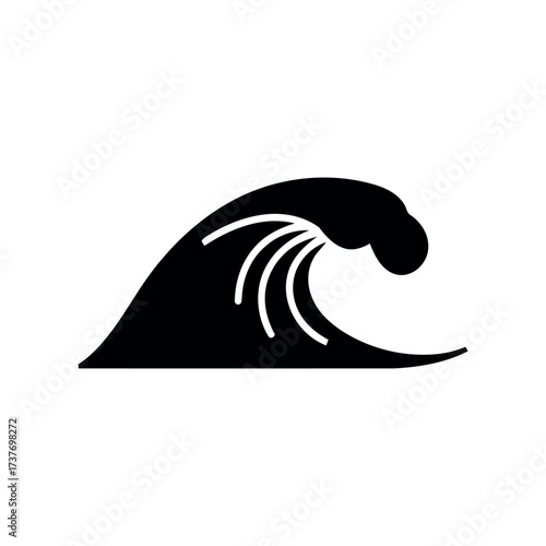 Wave Icon – Ocean Water Illustration