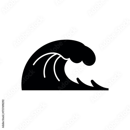 Wave Icon – Ocean Water Illustration