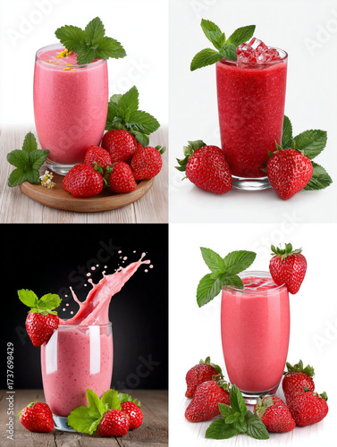 yogurt with strawberry