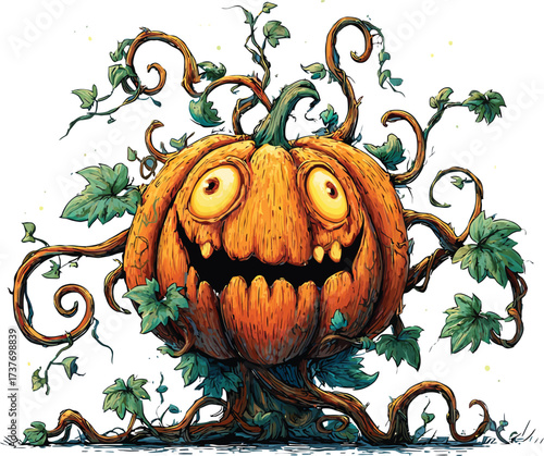 Funny Halloween Pumpkin 