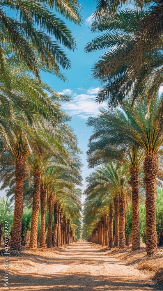Obraz premium A lush Arabian date palm 