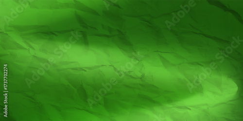 Abstract green textured background with a crumpled, painted-paper style effect. Perfect for posters, banners, invitations, presentations