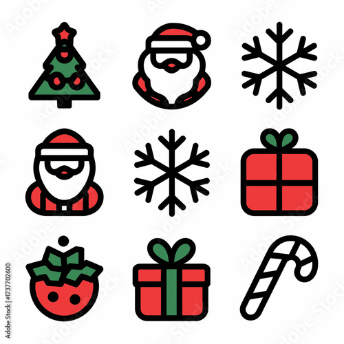 Set of 200 black and white basic icons for scalable vector graphics and illustrations silhouette