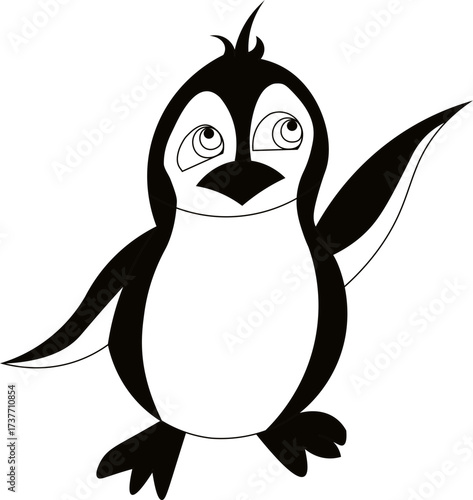 Cute Penguin Cartoon Vector