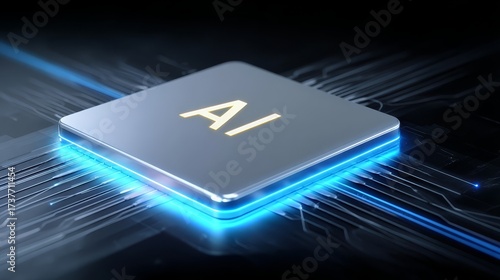 Computer microchip featuring letter a design element detailed view of computer chip showcasing letter a inscription