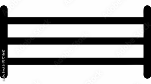 Minimalist black three horizontal parallel lines icon, a versatile graphic symbol for user interface navigation menus, lists, or options.