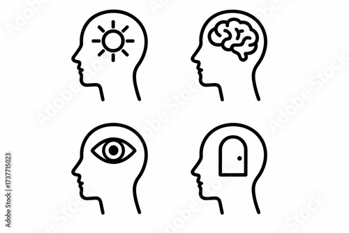 Awakening and Awareness – Minimalist Concept Illustration