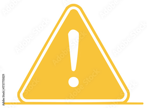Attention Exclamation Sign Warning Yellow Triangle Shape