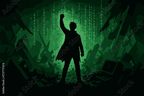 Escape from Digital Maze – Freedom from Matrix Concept