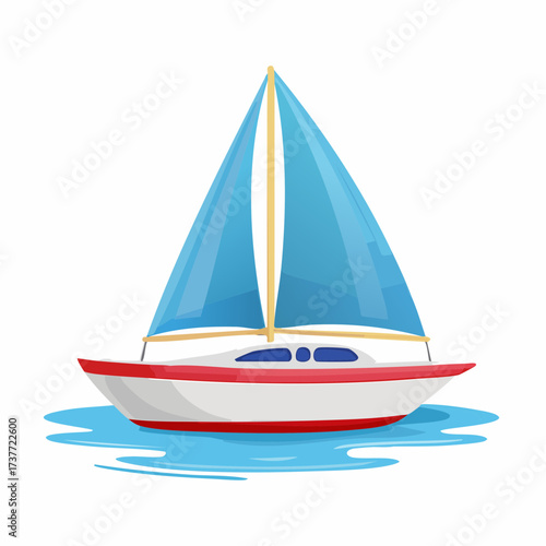 yacht on the sea