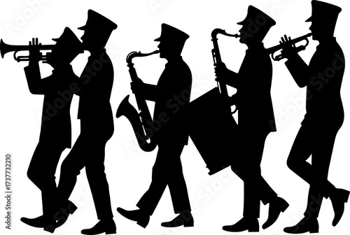 Parade Music Makers: Marching Band Silhouettes Bundle