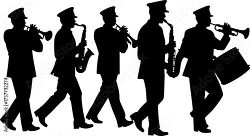 Parade Music Makers: Marching Band Silhouettes Bundle