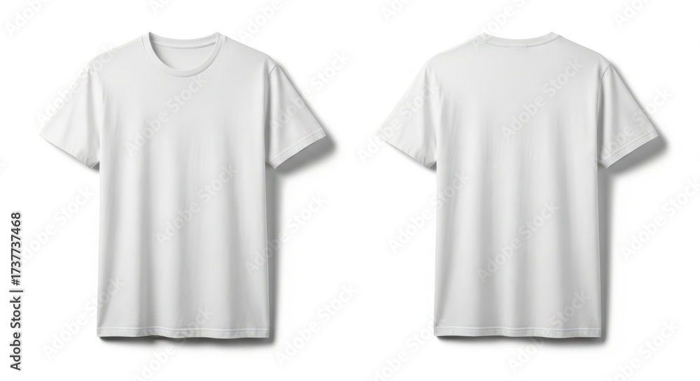Naklejka premium White T-Shirt Mockup Set
