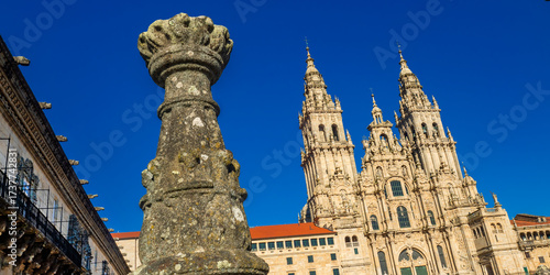 Santiago de Compostela Cathedral, 16th Century Romanesque Gothic Baroque Style, UNESCO World Heritage Site, Spanish Cultural Heritage, Santiago de Compostela, La Coruña, Galicia, Spain, Europe
