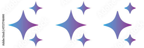 Artificial intelligence icon, ai stars symbol, machine learning, generate image and text, data assistant, computer help on background flat vector. AI generate icon set. Sparkle Icon Set. AI star 