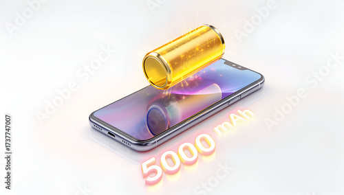 Modern Smartphone with Transparent Battery Concept