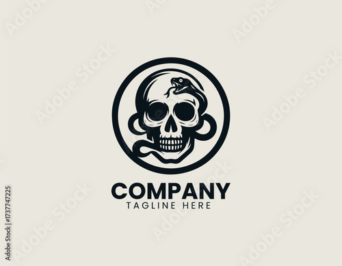 Free Download snack and skull vector logo illustration - GFXLoad