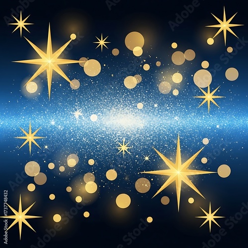 Celestial Sparkle - A Cosmic Dance of Stars and Light.