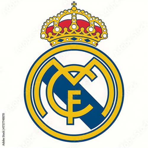 real madrid logo vector illustration