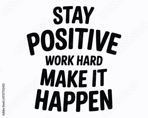 An Inspiring Wall Art Decor Featuring Motivational Quotes with Positive Affirmations, Encouragement, Strength, and a Reminder to Always Work Hard and Stay Positive