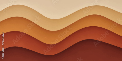 Photos Abstract terra cotta landscape background depicting a sunset or desert dunes