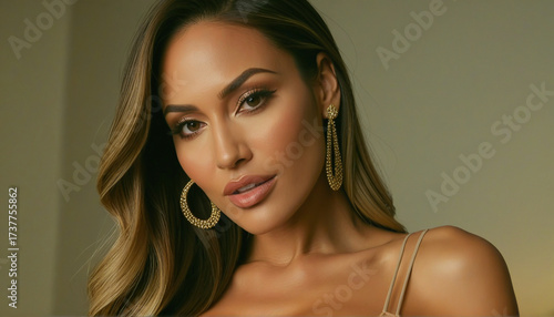Attractive woman showcasing attractive hair style