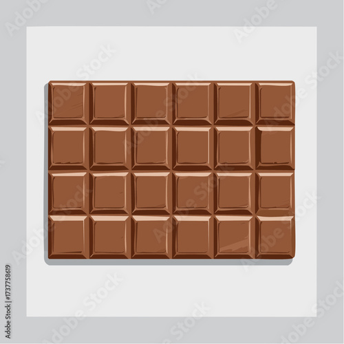 Tablette de chocolat, isolé, gourmandise