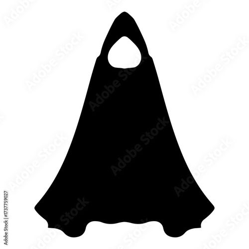 dark robes icon isolated on white background, vector illustration.