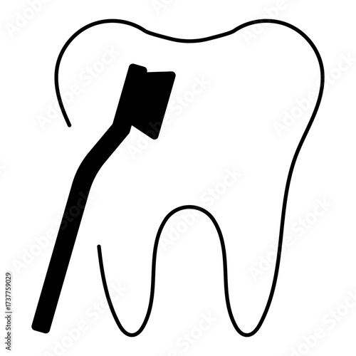 dentist icon isolated on white background, vector illustration.