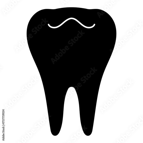 dentist icon isolated on white background, vector illustration.