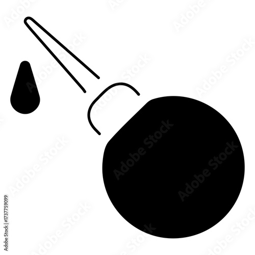 enema icon isolated on white background, vector illustration.