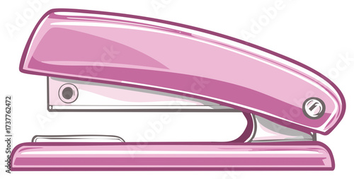 Pink Stapler Office Supply Tool