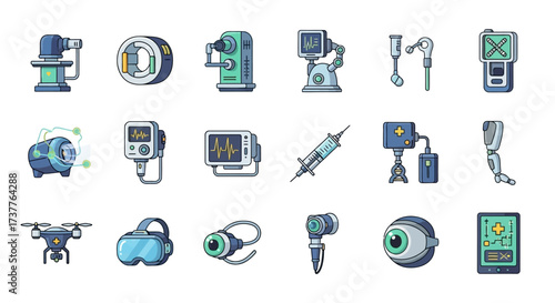 Collection of Medical and Technological Devices and Equipment.