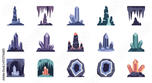 Collection of Various Crystal Formations and Geodes.