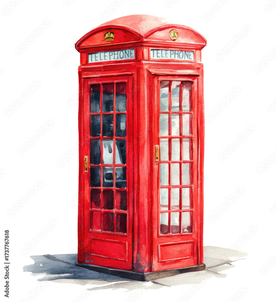 Obraz premium british telephone box