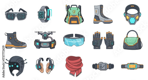 Futuristic Tech Accessories Collection for Modern Lifestyle and Innovation.