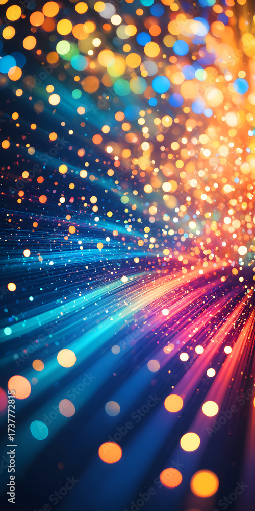 Fototapeta premium Abstract Light Display: Ethereal Dreamscape