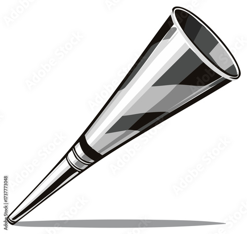 Brightly Reflective Trumpet Horn for Celebration and Fan Support