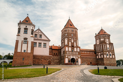 The ancient Mir Castle in Belarus