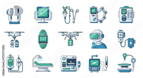 Medical technology devices and equipment for healthcare and treatment.