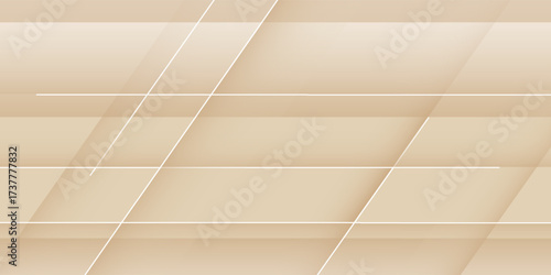 Modern abstract background with layered geometric diamond patterns in soft beige tones, ideal for luxury and corporate designs.