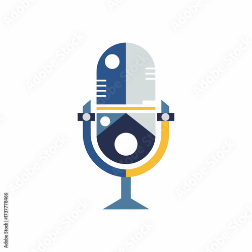 Geometric Microphone Design for Podcast or Audio Recording.