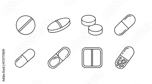 Vector art of pills